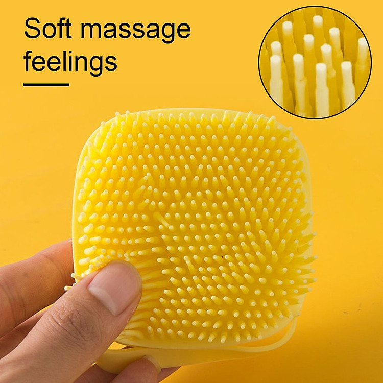 Bàn Chải Dầu Gội Cho Thú Cưng Máy Mát Xa Bàn Chải chó mèo Massage chó mèo Chải Lông chó mèo Tắm Bàn Chải ( màu giao ngẫu nhiên )